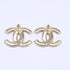 CC Logo Earrings Gold-Tone Metal Gold-Tone Metal