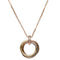 Trinity Pendant Necklace 18K Tricolor Gold