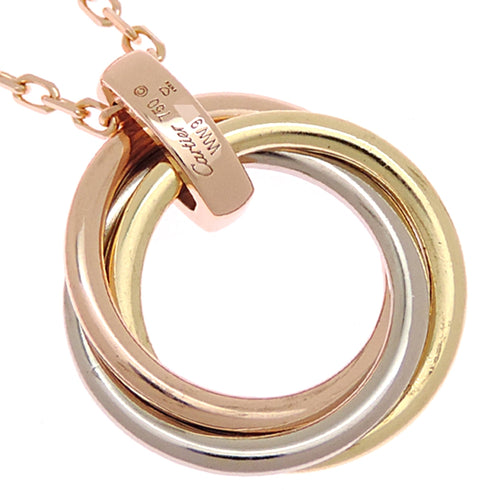 Trinity Pendant Necklace 18K Tricolor Gold