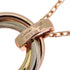 Trinity Pendant Necklace 18K Tricolor Gold