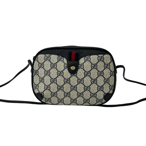Vintage Web Crossbody Bag GG Coated Canvas Small