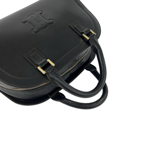 Cuir Triomphe Cabas Drawstring Tote Leather Small