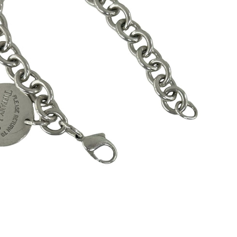 Round Tag Bracelet Sterling Silver