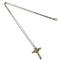 Vintage Signature Cross Pendant Necklace Sterling Silver and 18K Yellow Gold