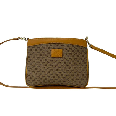 Web Strap Zip Messenger Bag GG Canvas Medium