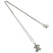 Vintage Signature Cross Pendant Necklace Sterling Silver