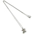 Vintage Signature Cross Pendant Necklace Sterling Silver