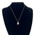 Vintage Signature Cross Pendant Necklace Sterling Silver