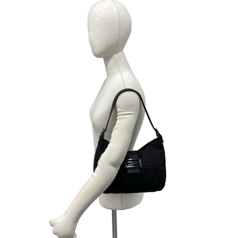 Vintage Shoulder Bag Zucca Canvas Medium