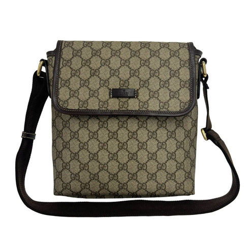 Flap Messenger GG Coated Canvas Small