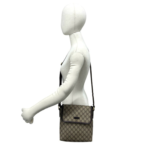 Flap Messenger GG Coated Canvas Small