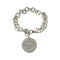 Round Tag Bracelet Sterling Silver