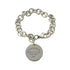 Round Tag Bracelet Sterling Silver