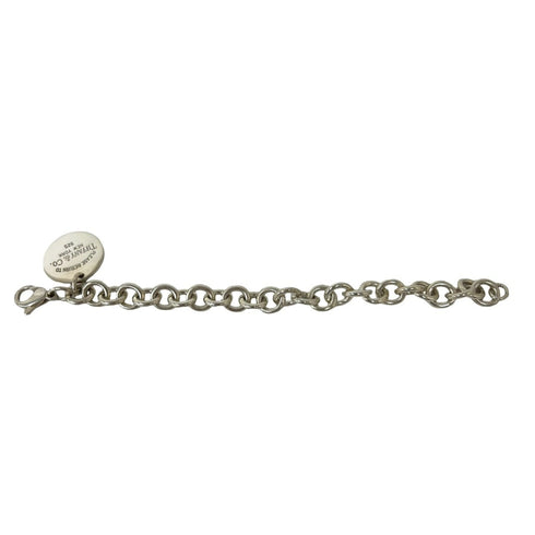 Round Tag Bracelet Sterling Silver