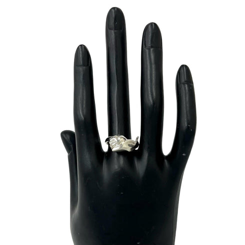 Vintage Tulip Ring Sterling Silver
