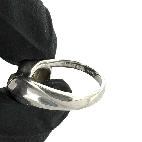 Vintage Tulip Ring Sterling Silver