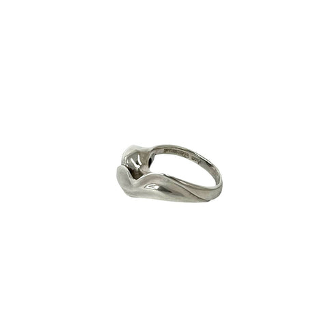 Vintage Tulip Ring Sterling Silver