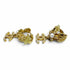 CC Logo Star Clip-On Earrings Metal Gold-Tone Metal