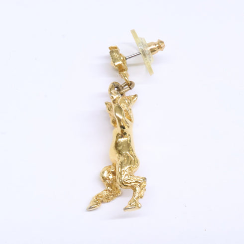 Single Earring Gold-Tone Metal