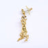 Single Earring Gold-Tone Metal