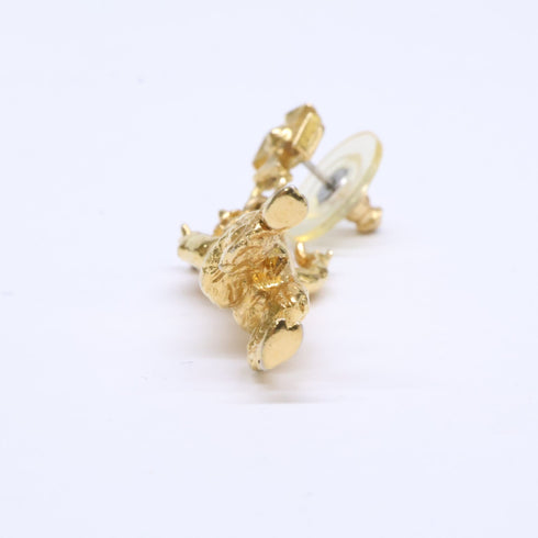 Single Earring Gold-Tone Metal