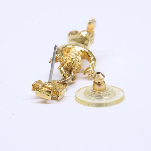 Single Earring Gold-Tone Metal