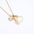 Gancini Pendant Necklace Metal Gold and White