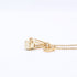 Gancini Pendant Necklace Metal Gold and White