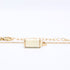 Gancini Pendant Necklace Metal Gold and White