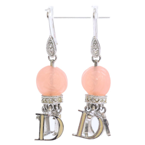 Earrings Logo Silver-Tone Metal