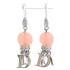 Earrings Logo Silver-Tone Metal