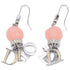 Earrings Logo Silver-Tone Metal