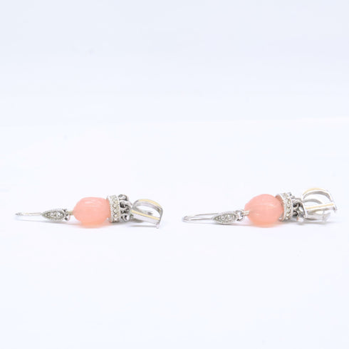 Earrings Logo Silver-Tone Metal
