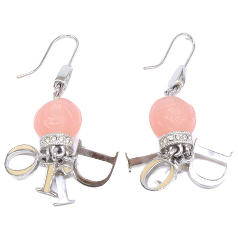 Earrings Logo Silver-Tone Metal