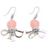Earrings Logo Silver-Tone Metal