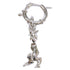 Single Earring Hoop Silver-Tone Metal