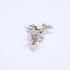 Single Earring Hoop Silver-Tone Metal