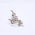 Single Earring Hoop Silver-Tone Metal