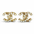 CC Logo Clip-On Earrings Metal Gold-Tone Metal