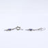 Dangle Earrings Logo Dangle Silver-Tone Metal