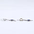 Dangle Earrings Logo Dangle Silver-Tone Metal