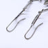 Dangle Earrings Logo Dangle Silver-Tone Metal