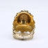 Lion Head Ring Metal with Crystal