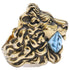 Lion Head Ring Metal with Crystal