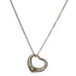 Open Heart Pendant Necklace Sterling Silver 14mm