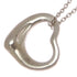 Open Heart Pendant Necklace Sterling Silver 14mm