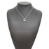 Open Heart Pendant Necklace Sterling Silver 14mm