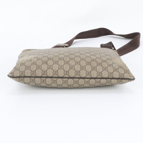 Zip Top Messenger Bag GG Coated Canvas Large