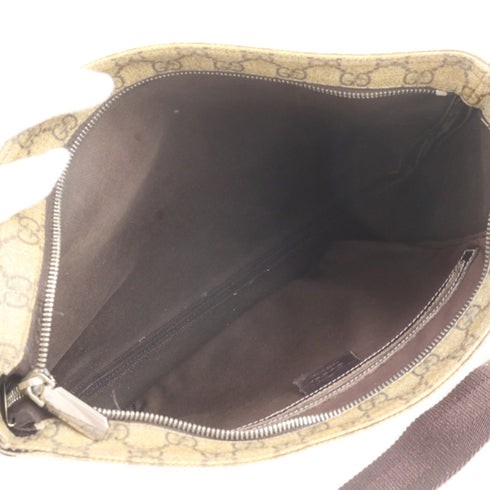 Zip Top Messenger Bag GG Coated Canvas Large