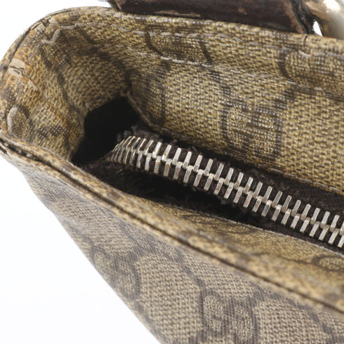 Zip Top Messenger Bag GG Coated Canvas Large